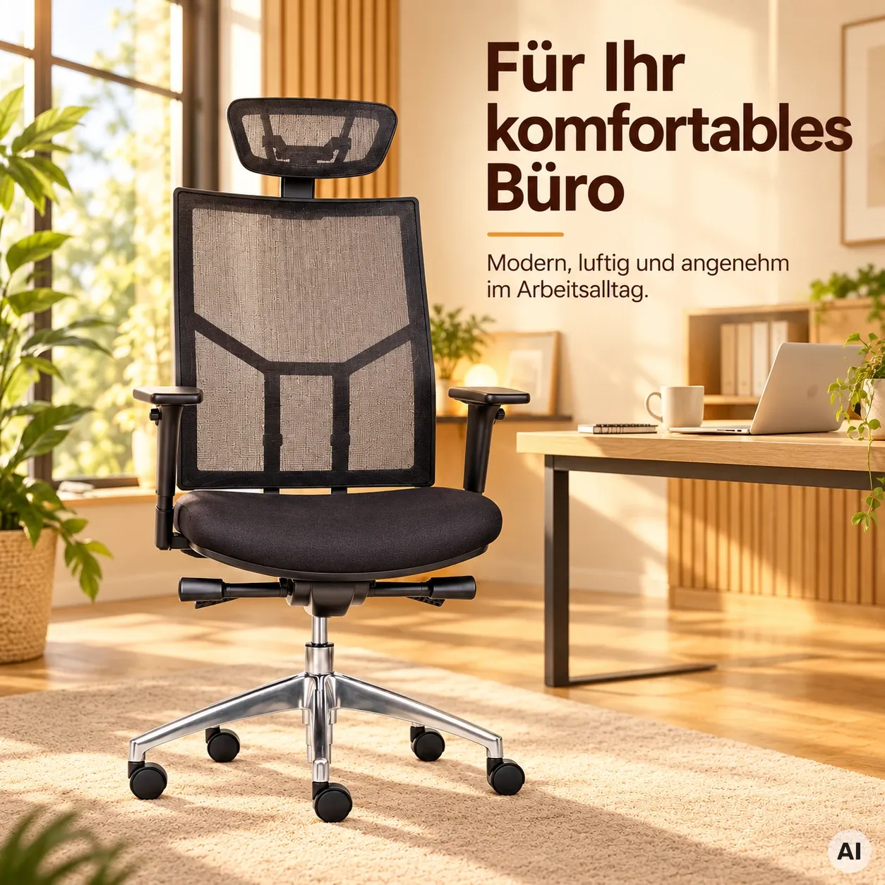 Ergo Net L Budget mit Kopfstütze - Bürostuhl